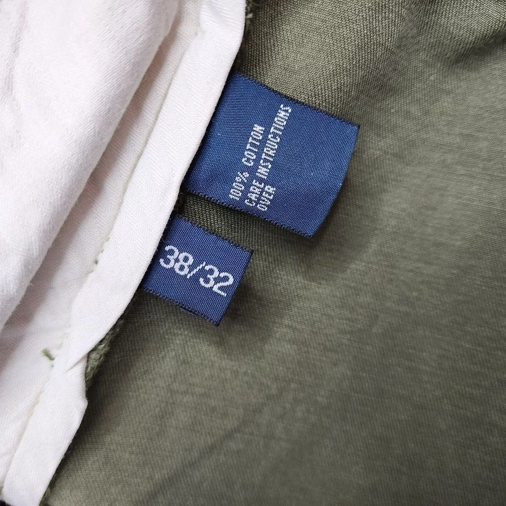 Polo Ralph Lauren Pants Size 38x30 Chino Straight Cotton Dark Sage Green‎ NWT